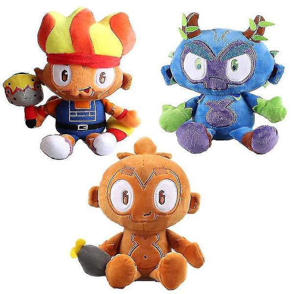 26cm Dart Monkey Plyschleksak Cartoon Spel Apa Stoppade Djur Dockor Bloons TD Mjuk Leksak Jul Födelsedagspresent