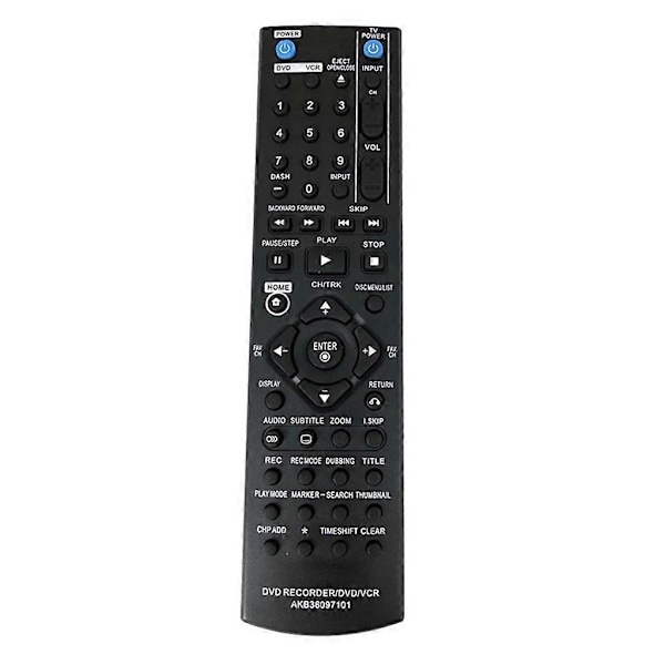 Fjärrkontroll för LG DVD-spelare Ersättningskontroll AKB36097101 RC397H-M