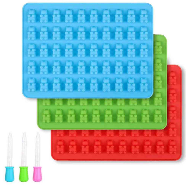 Gummybjørn Silikoneforme til Chokolade og Gummy med 3 Dryppere