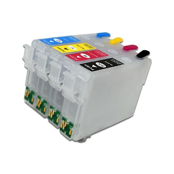 Refillbar blekkpatron med engangsbrikke for Epson 604 604xl XP-2200 XP 2205 3200 3205 4200 4205 WF 2910 2930 2935 2950