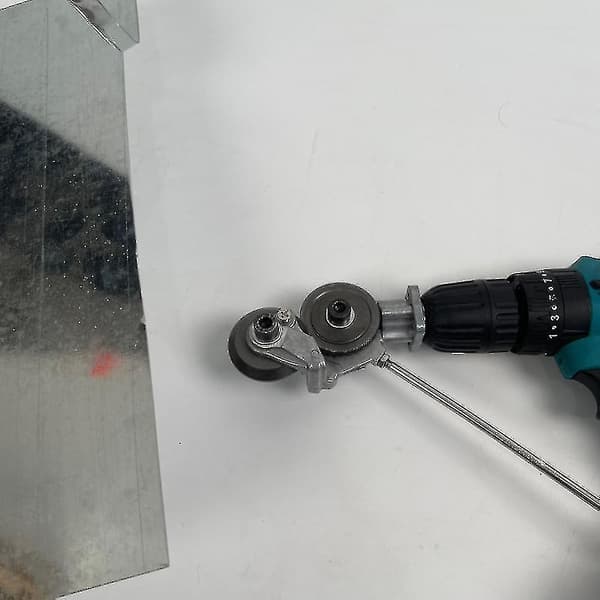 Elektrisk Drillplatekutter Dobbelthode Platemetall Nibbler Kutter Kompatibel Kutte Stål/Legering/Pla