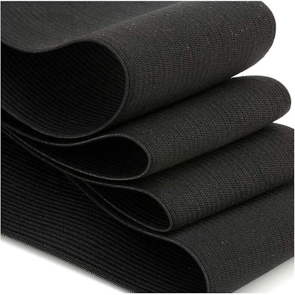 Elastisk bånd 5 meter 40 mm bred sort
