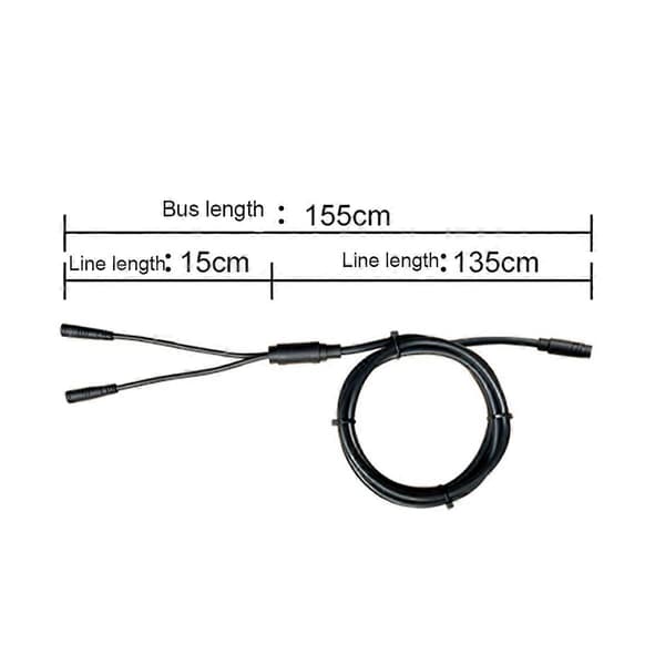 Universal 1T2 Kabel Ledning 1I2 Bus Kabel til KT EBike Mid-Drive Motor Cykel Modifikation Tilbehør