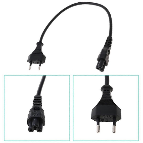 Strømadapterkabel EU 2-polet Han til IEC 320 C5 Mickey til Notebook Strømforsyning 3