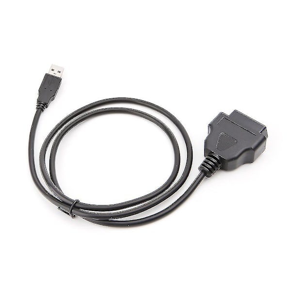 16-polet OBD2 til USB-port opladeradapterkabel Stik Diagnostisk værktøj
