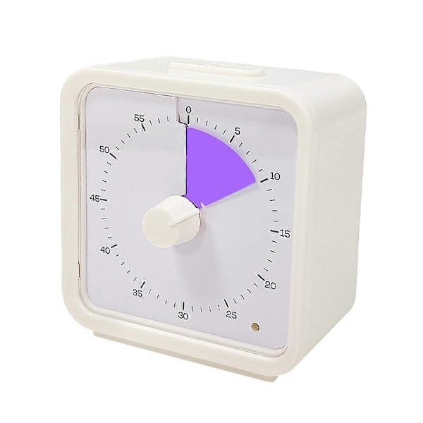 60-Minuters Visuell Timer för Barn, Tidshanteringsverktyg Studier Klassrumstimer, Pomodoro Timer med Tyst Läge