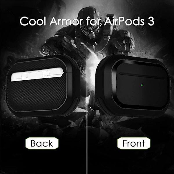 Kult Beskyttelse For Airpods 3 Etui, Støtsikker Airpod Gen 3 Etuier Ipod 3 Ørepropper Hard Deksel For Menn Kvinner Kompatibel Med Apple Air Pod 3. Generasjon Cha