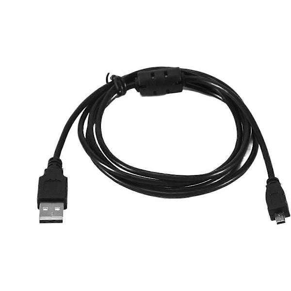 Svart USB 2.0 A till 8-Pin Mini B Kabel med Ferrit - 1.5M / 59 Tum för Nikon CoolPix P90