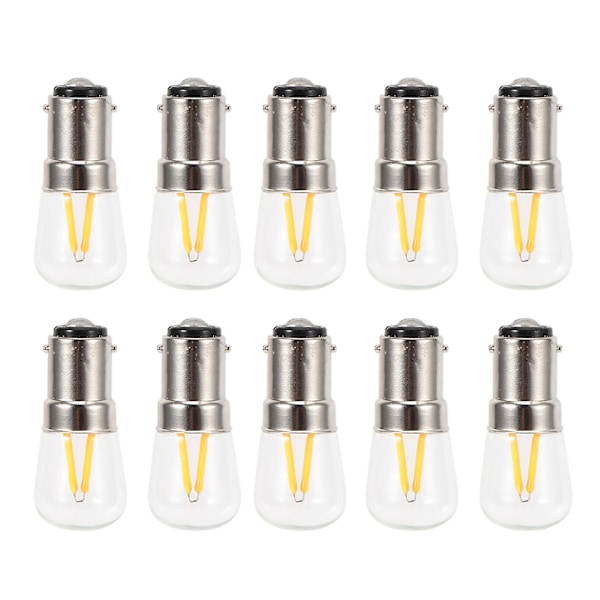10 stk B15 Sockel LED Pære 1,5W Varmt Hvid Vægslampe Pære Lys Udskiftningsdele Ac110v