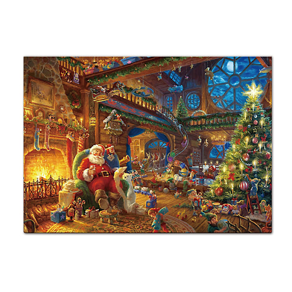 Pussel Adventskalender 2024, 1008 pusselbitar 24 dagars julnedräkning adventskalendrar-A