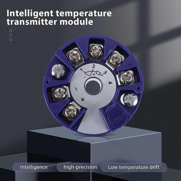 Programmerbar Termoelement RTD PT100 til 4-20MA Konverter TC RTD Input 4-20MA Output Hovedmonteret Temperaturtransmitter