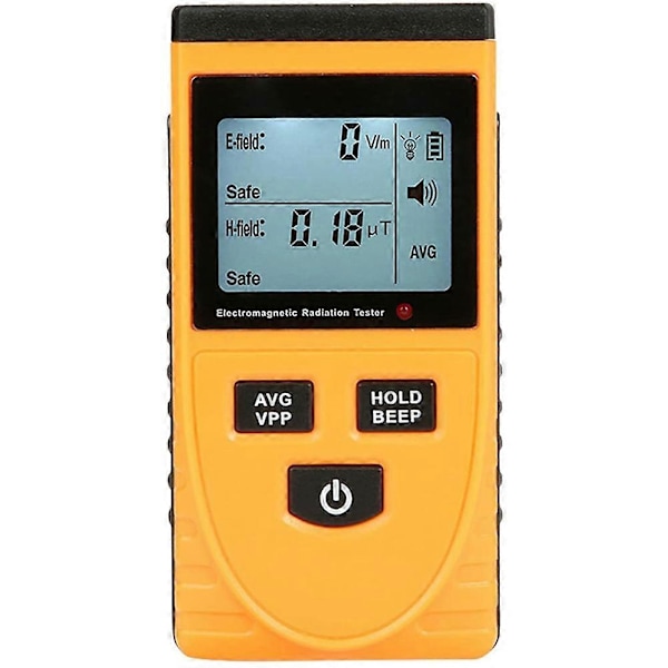 Geigertæller, Nuklear Strålingsmåler, Bærbar Dosimeter Tæller med LCD-Display, Radioaktiv De