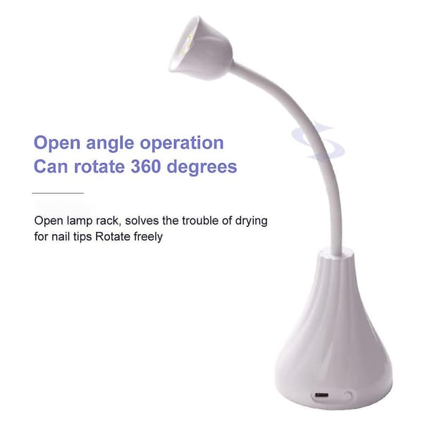 UV-lampe til negle, bærbar UV-lampe til negle med klips