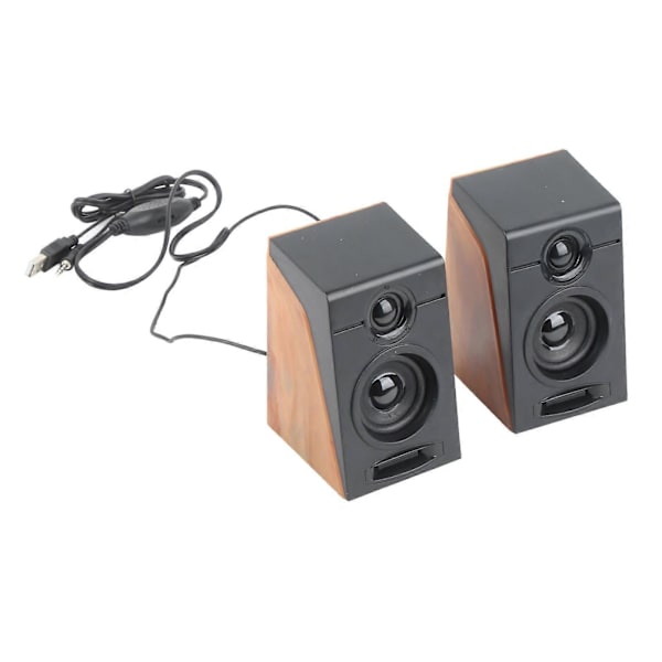 PC-høyttalere HiFi Dyp Bass Justerbar Volum Plug and Play Skrivebordshøyttalere for TV-er Datamaskiner Bærbare datamaskiner Telefoner