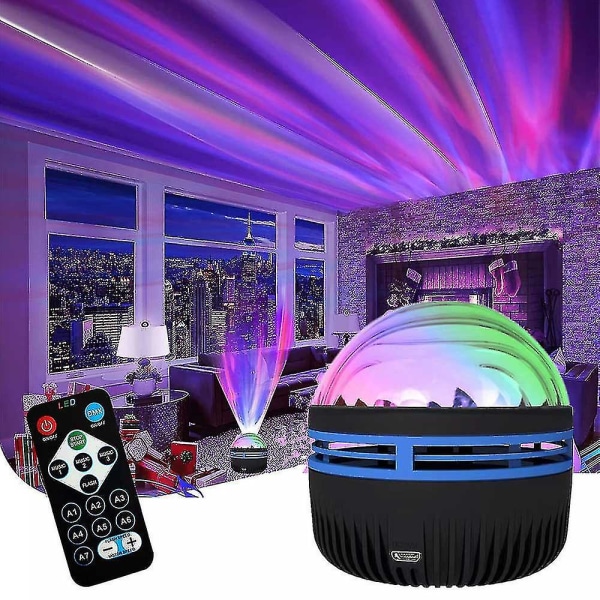 Nordlys Galaxy Projektionslampe Aurora Stjerneprojektor Natlys Gave