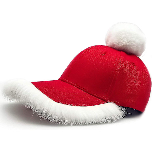 Julemand Baseball Cap! Sjov Julehat Justerbar Santa Kostume til Voksne Børn Mænd Kvinder KFC Catering Kok