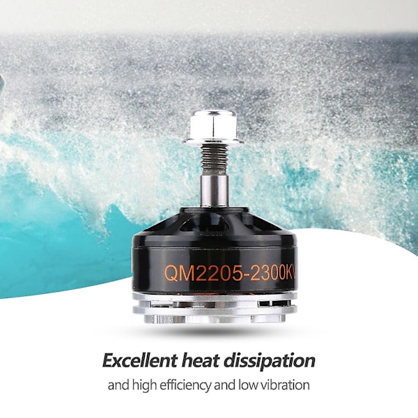 1st QM2205 2300KV Racing Borstlös Motor Drone Del för 210 220 FPV Quadcopter (CCW)