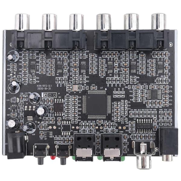 5.1 Kanal Audio Dekoder PCM Digital Optisk Koaksial DTS RCA HiFi Stereo Audio Hjemmekino Dekoder