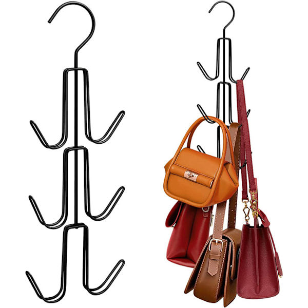 Handväskhängare 2-pack - Svart