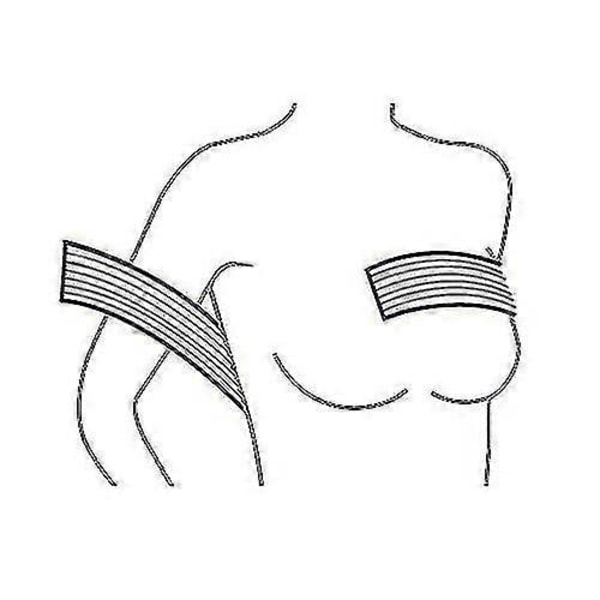 Bröst Implantat Stabilisator och Bröstkompression Stödband Efter Operation, Bröstförstoring och -reducering Bandage, One Size Passar De Flesta, Hudfärgad
