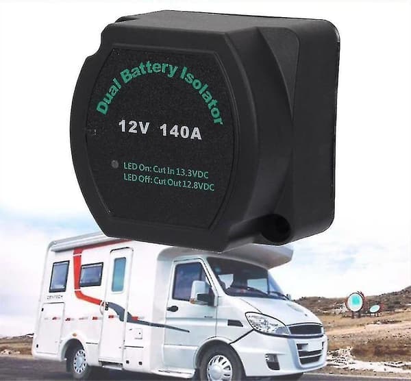 Dubbelbatteri Split Charge Relay 12v 140a Spänningskänslig Husbil Vsr