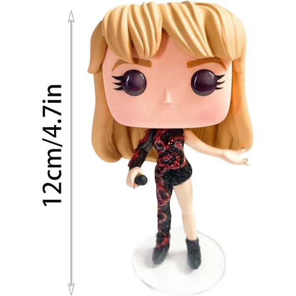 Taylor Resinfigurer Pop Sanger Statue Ornamenter Samleobjekter Håndværk Legedukke Skulpturer til Musikelsker Stue Soveværelse