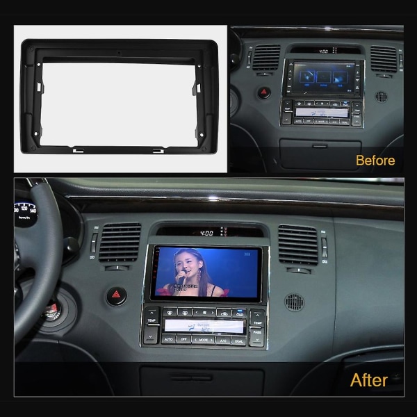 Autoradion kehyksen sovitin Hyundai Azera AV 2008:lle - DVD-stereon asennuskehyksen sovitin