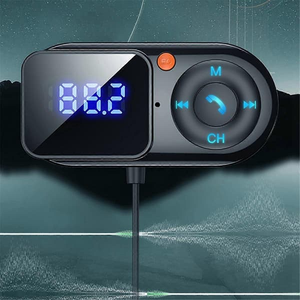 Langaton Bluetooth 5.0 FM-lähetin Auton Mp3-soitin Handsfree-autosarja