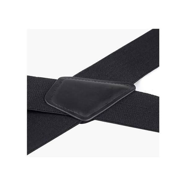 Ultrastarka justerbara elastiska hängslen 120 cm x 5 cm X-form marinblå YYV