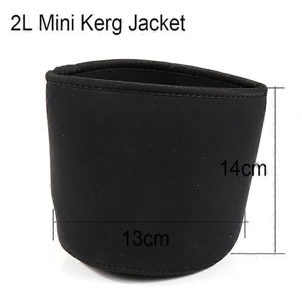 Neopren Parka kegjacka för 2L 5L mini ölkeg, håller ölen kallare, hembryggning