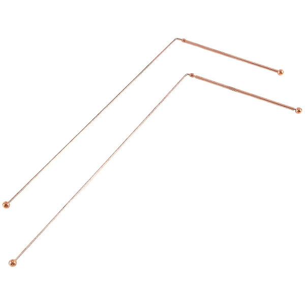 Kopparspö dowsing - 99,9% ren koppar 2 st spö Divining Rods Energy Water Witching Detector - MXBC