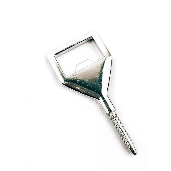 Metall Flasköppnare Kit Tom Rostfritt Stål Öppnare Insats DIY Metall Ölflasköppnare Fyrkantig Öppnare