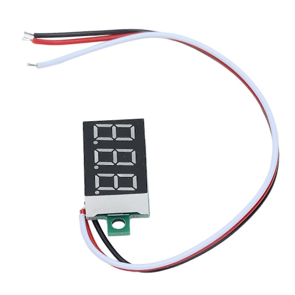 Høykvalitets 2 stk tre-leder DC digitalt display voltmeterhode 0.36\" LED digitalt voltmeter