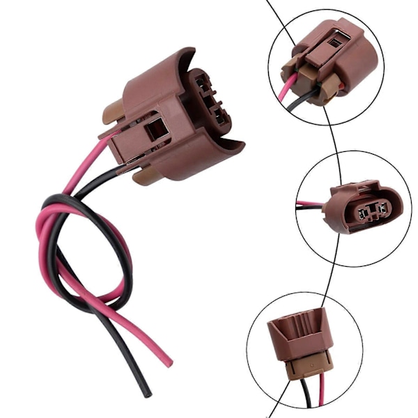 Strålkastare Glödlampa Sockel HIR2 Kabelkontakt Plug Adapter 90980-11659 För 07-13 Toyota Tundra 46L 57L LEXUS RX300 RX400H SC430