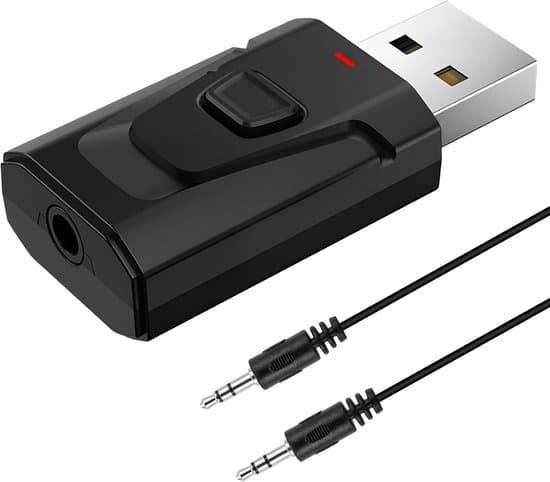 Bluetooth-adapter - Trådløs lyd - Musikstreaming - 4-i-1-funktion - 15 meters rækkevidde - Sort