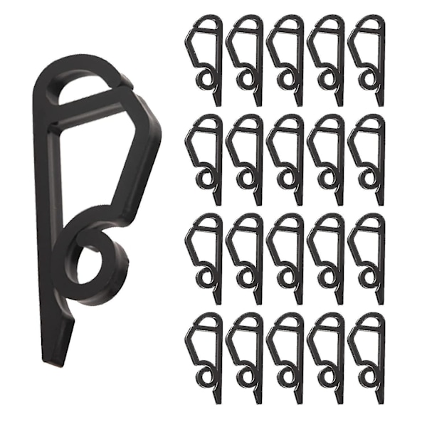 120 Pack Christmas Light Clips Outdoor -weatherproof Christmas Light Hangers Gutter Hooks For Christmas Holiday Black