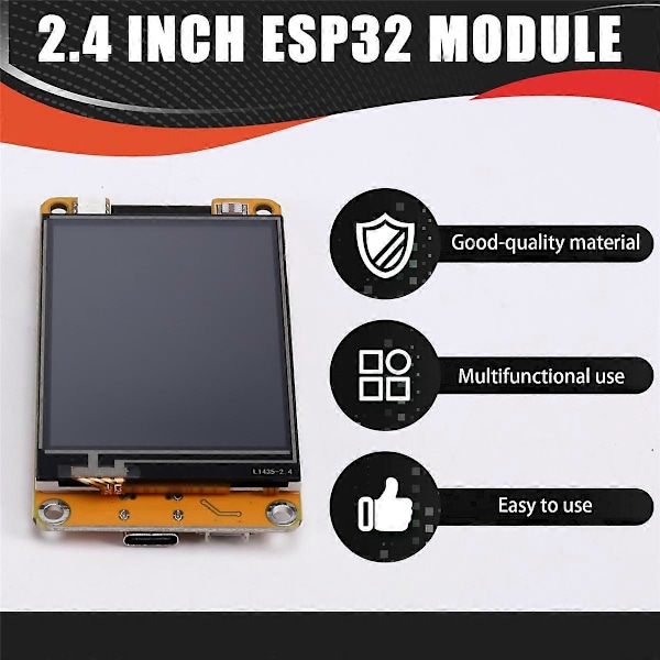 ESP32 WIFI ja Bluetooth -kehityskortti 2,4 tuuman LCD TFT -moduuli 240x320 Älykäs näyttö