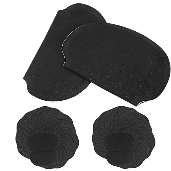 60 st Armhåle Svett Pads NonWoven Tyg Kläder Armhåle Svett Pads Svart
