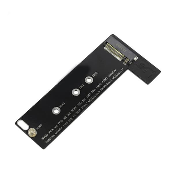 M.2 NVMe SSD -sovitin Mac Mini 2014 A1347:lle PCIe-liitäntään