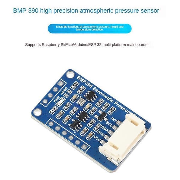 Waveshare Bmp390 Högprecisions Atmosfärisk Trycksensor Modul Atmosfärisk Tryck / Höjd /