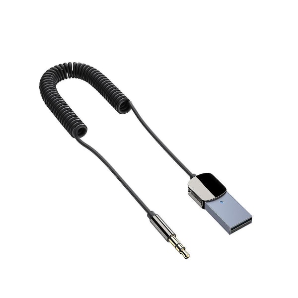 Bluetooth Aux-adapter USB til 3,5 mm lyd Aux-adapter Bil Bluetooth-mottaker Bluetooth 5.0 HD-anrop A