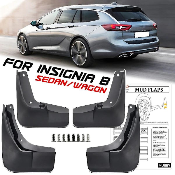 4x för Opel Vauxhall Insignia B Mk2 Buick Regal Holden Commodore 2018 - 2022 Stänkskydd Stänkskydd 2019 2020 2021 (ws)