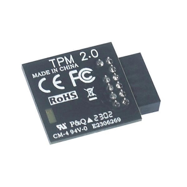 TPM 2.0 Krypteringssikkerhetsmodul TPM MS-44462-SPI 12 Pin SPI TPM2.0 Sikkerhetsmodul for MSI Hovedkort
