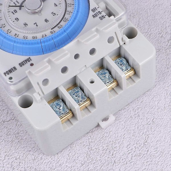 Mekanisk Timer, 12VAC/ DC Tidskontrol Switch Køkken Timer Bærbar Præcis Timer Tidskontrol Switch til Udendørs