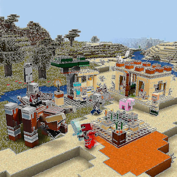 Sx1044 700st The Illager Raid Village Set Minecraft My World Series