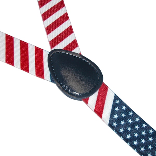 CTM Elastiske Stjerner og Striber Amerikansk Flag Klips-End Seler