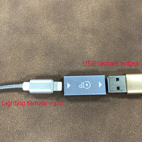 8pin-lightning hona till USB 3.0 hona konverterkontakt Adapter för USB kabel USB diskkortläsare USB lampfläkt Mer