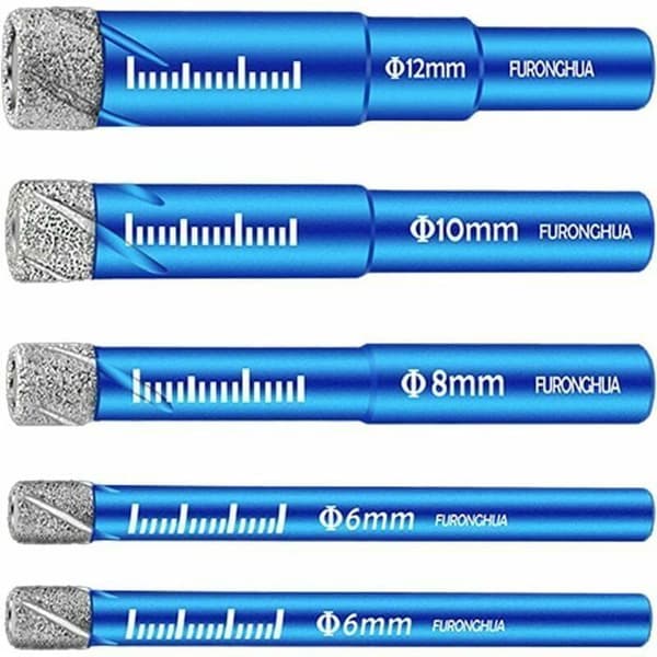 5 diamantbor 6-12mm, for granitt, keramikk, marmor YYV