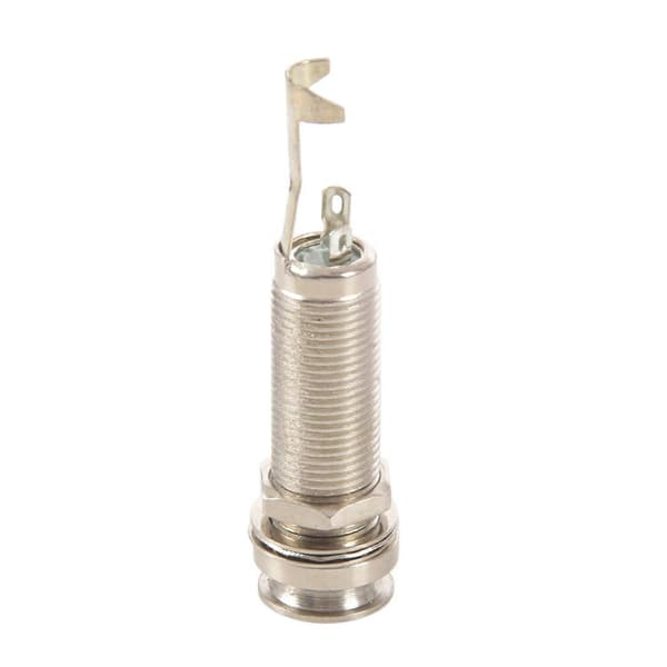 Cylinder Clip End Pin Mono Panel Output Jack Stik Til Elektrisk Guitar Bas 6,35 mm