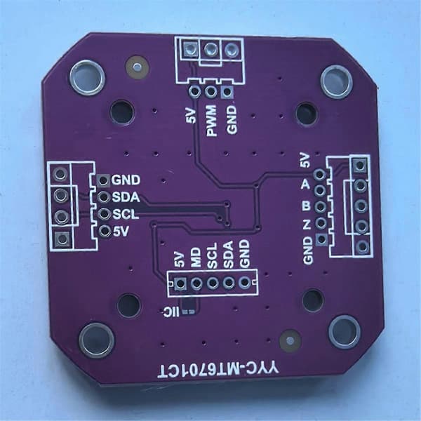 MT6701 YYC-MT6701CT Magnetisk Induktions Vinkelmålingssensor Modul 14bit Høj Præcision Kan Perf